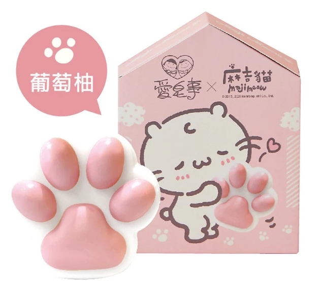 愛不囉嗦庇護工場 麻吉貓聯名款 Q萌貓掌皂 - 1顆/盒 ( 愛心支持唐寶寶就業 )