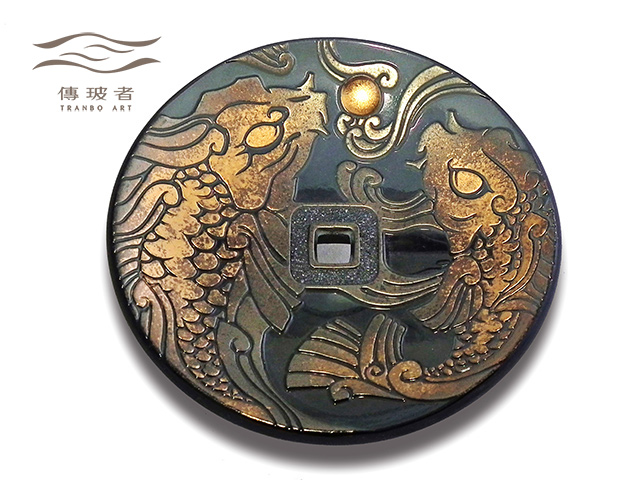 傳玻者文創設計中心 搖錢術系列-雙魚戲珠